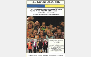 26/02/2023 Théâtre : les Cousins DESCHIENS