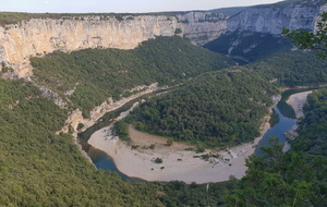 Lundi  après midi  visite des gorges de l'Ardèche 