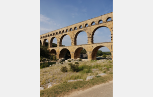 Vendredi après midi  le Pont du Gard 