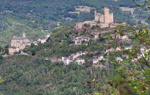 Vue d'ensemble de la ville de Najac