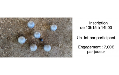 26 AVRIL : concours de pétanque en doublette